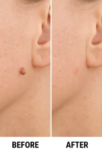 Skin tags removal Dagenham before and after