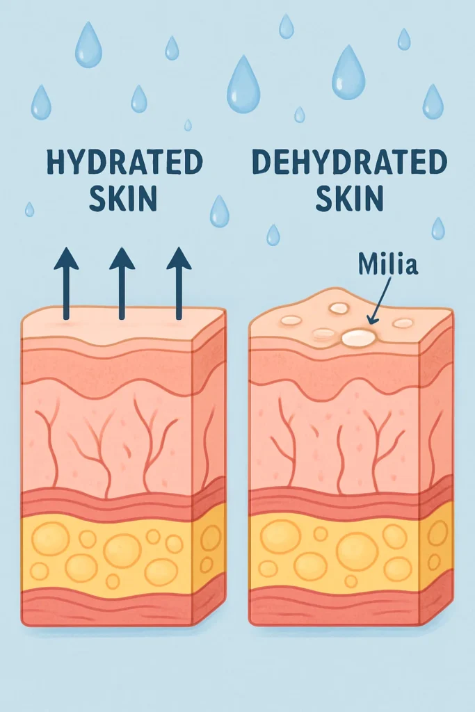 The importance of hydration and milia production Dagenham